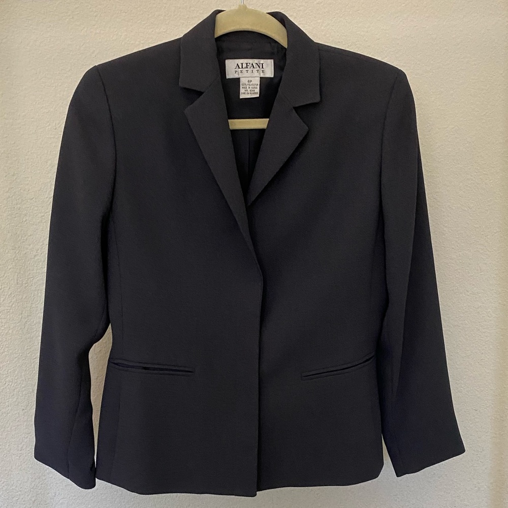 Charcoal gray blazer